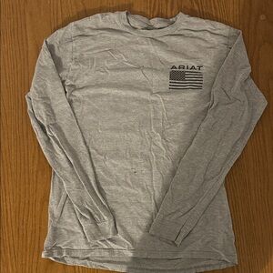 Ariat Men's Heather Gray Long Sleeve Tee